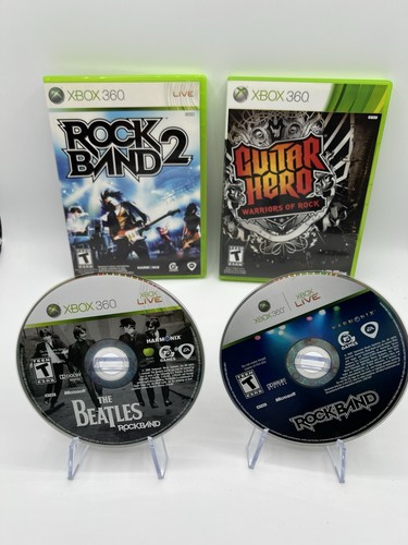Xbox 360 lot guitar hero - guitar,